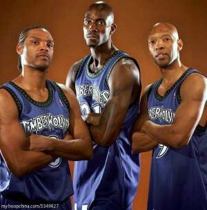 Maillot De Basket Minnesota Timberwolves Vintage Engrener Bleu Survetement